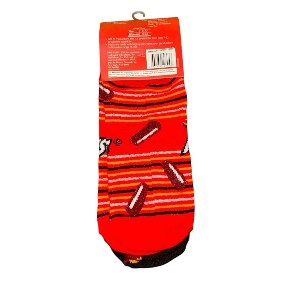 1x Hot Tamales Novelty Fun One Size 1-2Pair Low Cut